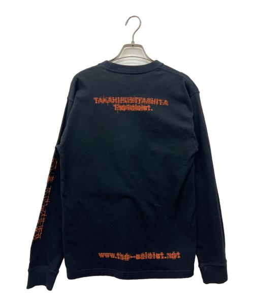 New Era（ニューエラ）New Era (ニューエラ) TOKYO GIANTS TAKAHIROMIYASHITA TheSoloIst. (タカヒロミヤシタ ザソロイスト) ロングスリーブカットソー ブラック×オレンジ サイズ:Mの古着・服飾アイテム