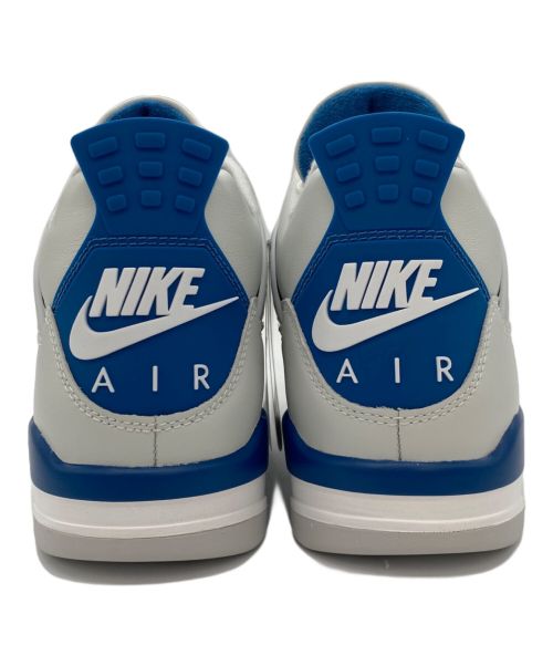 NIKE（ナイキ）NIKE (ナイキ) JORDAN BRAND AIR JORDAN 4 RETRO (GS) OFF ホワイト×ブルー サイズ:28㎝ 未使用品の古着・服飾アイテム