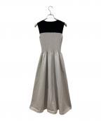 Apuweiser-richeアプワイザーリッシェ）の古着「ホールガーメントビスチェ切替ワンピース」｜ベージュ