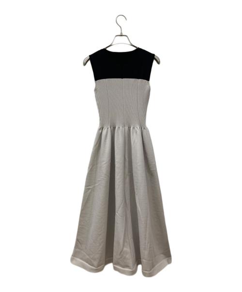 Apuweiser-riche（アプワイザーリッシェ）Apuweiser-riche (アプワイザーリッシェ) ホールガーメントビスチェ切替ワンピース ベージュ サイズ:SIZE 0の古着・服飾アイテム