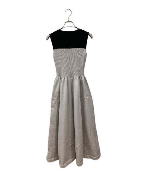 Apuweiser-riche（アプワイザーリッシェ）Apuweiser-riche (アプワイザーリッシェ) ホールガーメントビスチェ切替ワンピース ベージュ サイズ:SIZE 0の古着・服飾アイテム