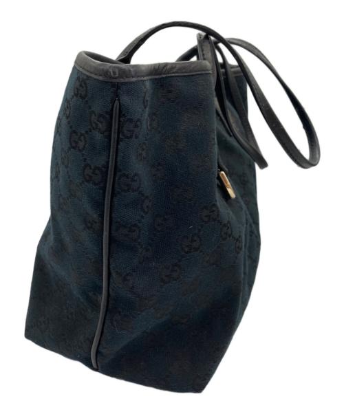 GUCCI（グッチ）GUCCI (グッチ) ニューブリットトートバッグ ネイビーの古着・服飾アイテム