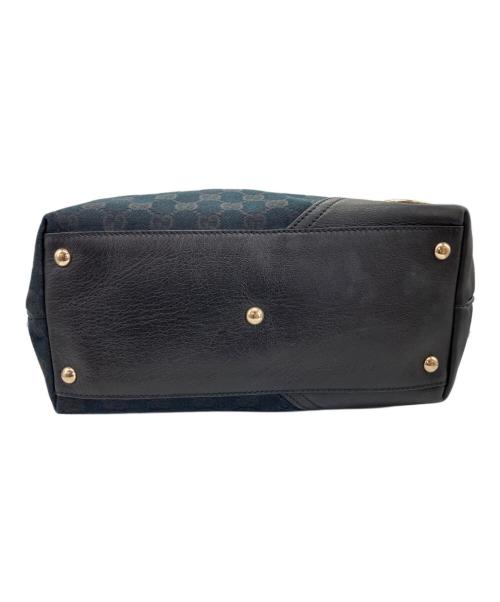GUCCI（グッチ）GUCCI (グッチ) ニューブリットトートバッグ ネイビーの古着・服飾アイテム