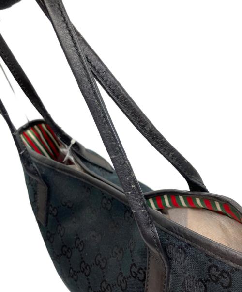 GUCCI（グッチ）GUCCI (グッチ) ニューブリットトートバッグ ネイビーの古着・服飾アイテム