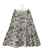 IENAイエナ）の古着「カスレジャガードフレアスカート」｜アイボリー