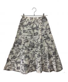 IENA（イエナ）の古着「カスレジャガードフレアスカート」｜アイボリー