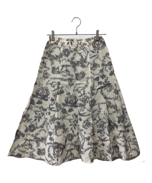 IENA（イエナ）IENA (イエナ) カスレジャガードフレアスカート アイボリー サイズ:Fの古着・服飾アイテム
