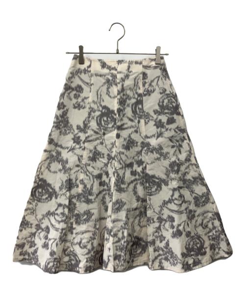 IENA（イエナ）IENA (イエナ) カスレジャガードフレアスカート アイボリー サイズ:Fの古着・服飾アイテム