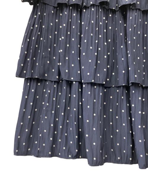 journal standard L'essage（ジャーナルスタンダード レサージュ）journal standard L'essage (ジャーナルスタンダード レサージュ) ティアードプリーツスカート ネイビー サイズ:36の古着・服飾アイテム