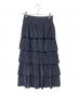 journal standard L'essage（ジャーナルスタンダード レサージュ）の古着「ティアードプリーツスカート」｜ネイビー