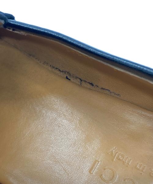 GUCCI（グッチ）GUCCI (グッチ) GGホースビット ベロア ローファー ブラック サイズ:9の古着・服飾アイテム