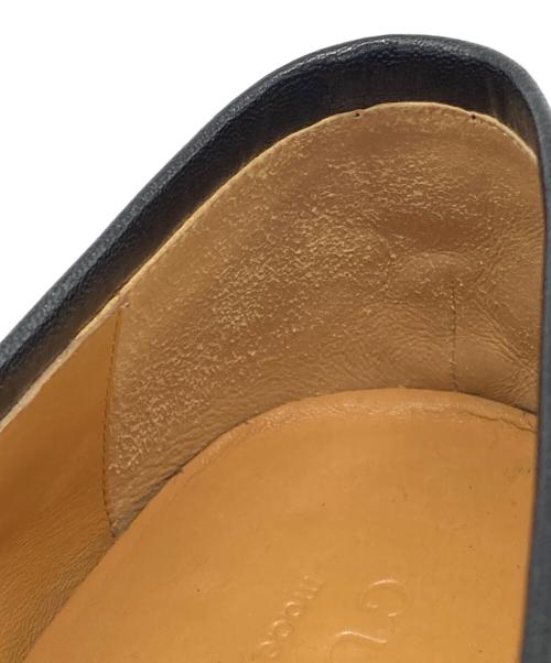 GUCCI（グッチ）GUCCI (グッチ) GGホースビット ベロア ローファー ブラック サイズ:9の古着・服飾アイテム