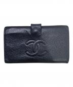 CHANELシャネル）の古着「長財布」｜ブラック