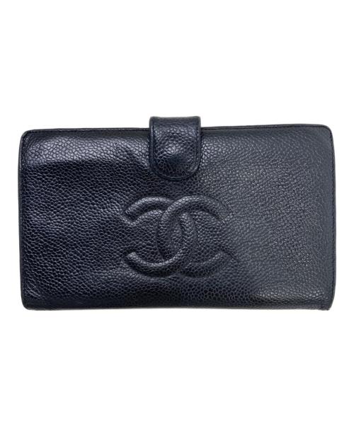 CHANEL（シャネル）CHANEL (シャネル) 長財布 ブラックの古着・服飾アイテム