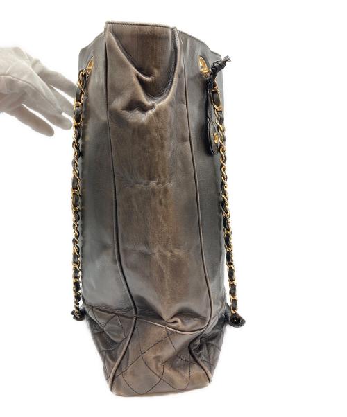 CHANEL（シャネル）CHANEL (シャネル) チェーントートバッグ ブラック サイズ:-の古着・服飾アイテム