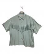 DISCOVEREDディスカバード）の古着「FRINGE RAYON SHIRT」｜ミント