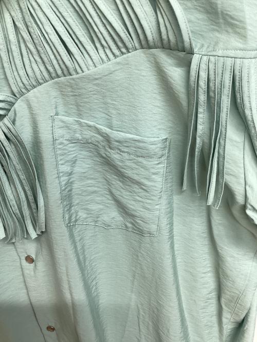 DISCOVERED（ディスカバード）DISCOVERED (ディスカバード) FRINGE RAYON SHIRT ミント サイズ:2 未使用品の古着・服飾アイテム