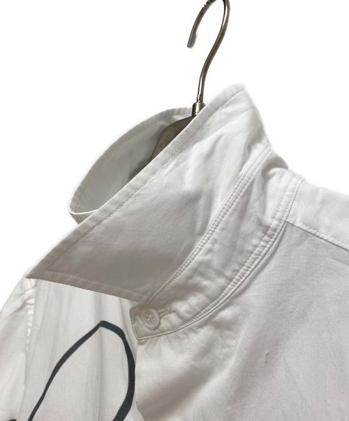 Yohji Yamamoto pour homme（ヨウジヤマモト プールオム）Yohji Yamamoto pour homme (ヨウジヤマモト プールオム) ダリアプリント ブロード半袖シャツ ホワイト サイズ:2の古着・服飾アイテム