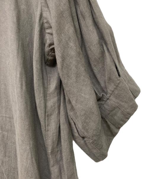 journal standard L'essage（ジャーナルスタンダード レサージュ）journal standard L'essage (ジャーナルスタンダード レサージュ) フレンチリネンスキッパーワンピース チャコールグレー サイズ:38の古着・服飾アイテム
