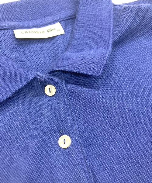 LACOSTE（ラコステ）LACOSTE (ラコステ) 鹿の子地マキシ丈ドレス ネイビー サイズ:34の古着・服飾アイテム