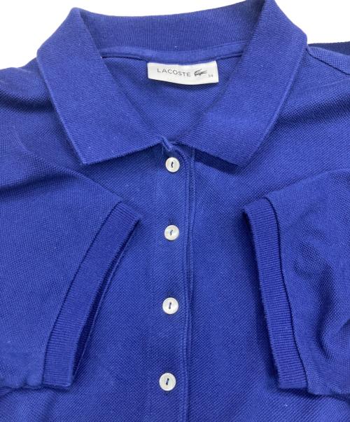 LACOSTE（ラコステ）LACOSTE (ラコステ) 鹿の子地マキシ丈ドレス ネイビー サイズ:34の古着・服飾アイテム