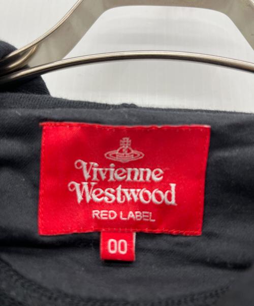 Vivienne Westwood RED LABEL（ヴィヴィアンウエストウッドレッドレーベル）Vivienne Westwood RED LABEL (ヴィヴィアンウエストウッドレッドレーベル) GAIA PRINT 裏毛フーディーチュニック ブラック サイズ:00の古着・服飾アイテム