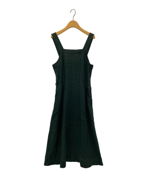 SINME（シンメ）SINME (シンメ) オーバーオールワンピース グリーン サイズ:Mの古着・服飾アイテム
