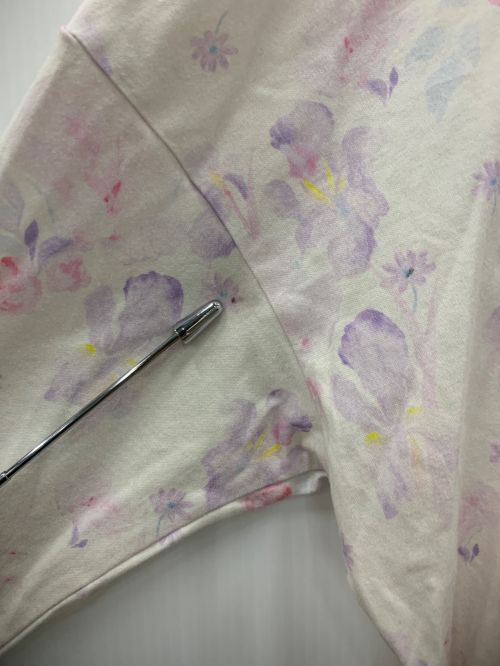 Mame Kurogouchi（マメクロゴウチ）mame kurogouchi (マメクロゴウチ) Floral Printed Cotton Dress ホワイト×ピンク サイズ:2の古着・服飾アイテム