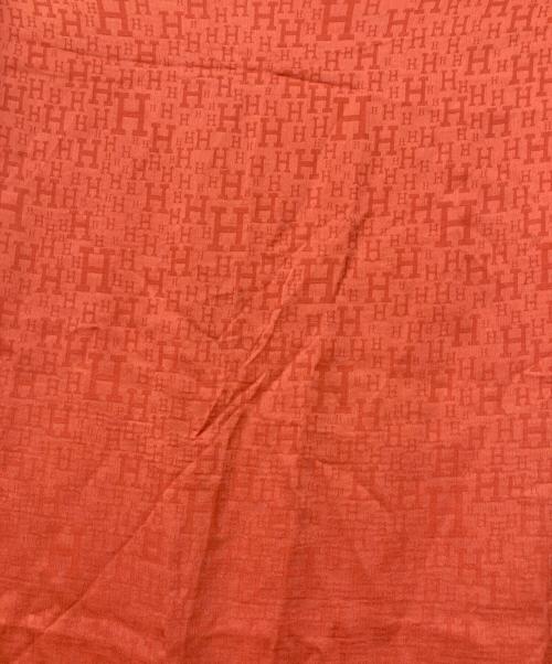 HERMES（エルメス）HERMES (エルメス) Hロゴシルクスカーフ オレンジの古着・服飾アイテム
