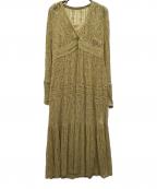 FRAY IDフレイ アイディー）の古着「ティアードレースワンピース」｜イエロー