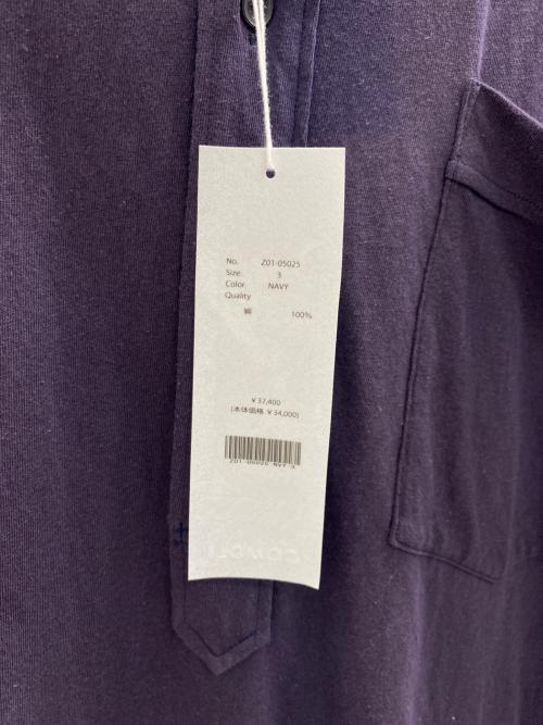 COMOLI（コモリ）COMOLI (コモリ) ジャージプルオーバーシャツ ネイビー サイズ:3の古着・服飾アイテム