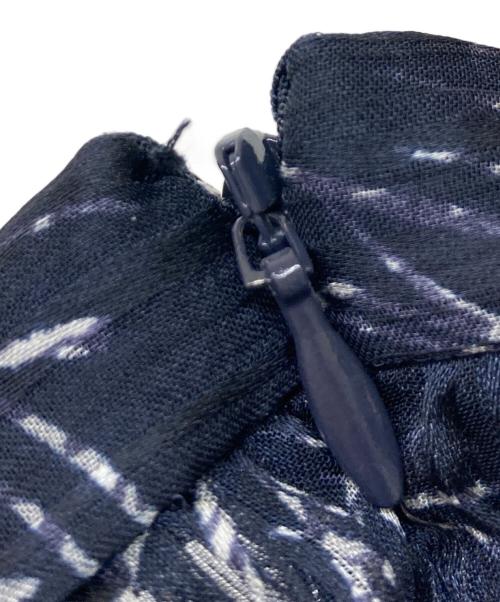 FRAY ID（フレイ アイディー）FRAY ID (フレイ アイディー) シフォンプリーツプリントワンピース ネイビー サイズ:1の古着・服飾アイテム