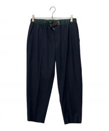 kolor/BEACON（カラービーコン）の古着「アンクルテーパードイージーパンツ」｜ネイビー