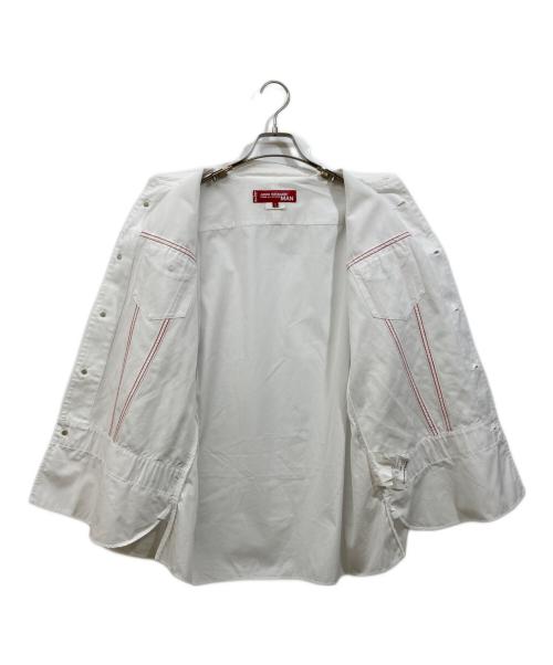 JUNYA WATANABE COMME des GARCONS（(ジュンヤワタナベ コムデギャルソン）JUNYA WATANABE COMME des GARCONS (ジュンヤワタナベ コムデギャルソン) LEVI'S (リーバイス) ジャケットドッキングシャツ ホワイト サイズ:Sの古着・服飾アイテム