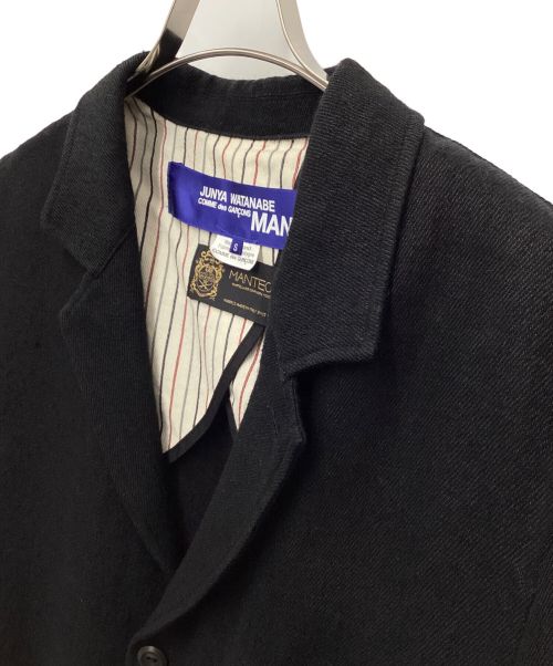JUNYA WATANABE CdG MAN（ジュンヤ ワタナベ コム デ ギャルソン マン）JUNYA WATANABE CdG MAN (ジュンヤ ワタナベ コム デ ギャルソン マン) エルボーパッチコート ブラック サイズ:Sの古着・服飾アイテム