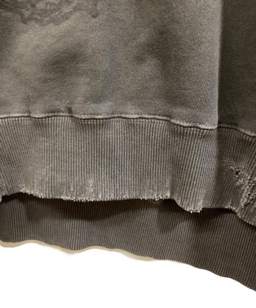 KIDILL（キディル）KIDILL (キディル) DESTROY PULLOVER SWEAT ブラック サイズ:Freeの古着・服飾アイテム