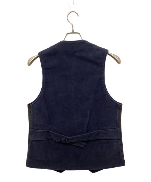 GARMENT REPRODUCTION OF WORKERS（ガーメントリプロダクションオブワーカーズ）GARMENT REPRODUCTION OF WORKERS (ガーメントリプロダクションオブワーカーズ) ファーマーズベスト ネイビー×ブラウン サイズ:1の古着・服飾アイテム