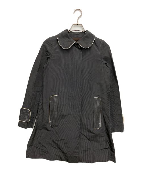 LOUIS VUITTON（ルイ ヴィトン）LOUIS VUITTON (ルイ ヴィトン) ステンカラーコート ブラック サイズ:34の古着・服飾アイテム