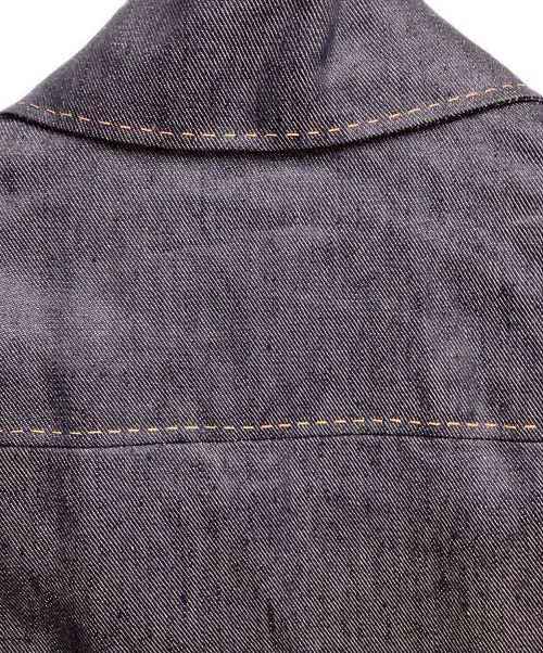 HERMES（エルメス）HERMES (エルメス) Linen denim jacket（リネンデニムジャケット） サイズ:34の古着・服飾アイテム