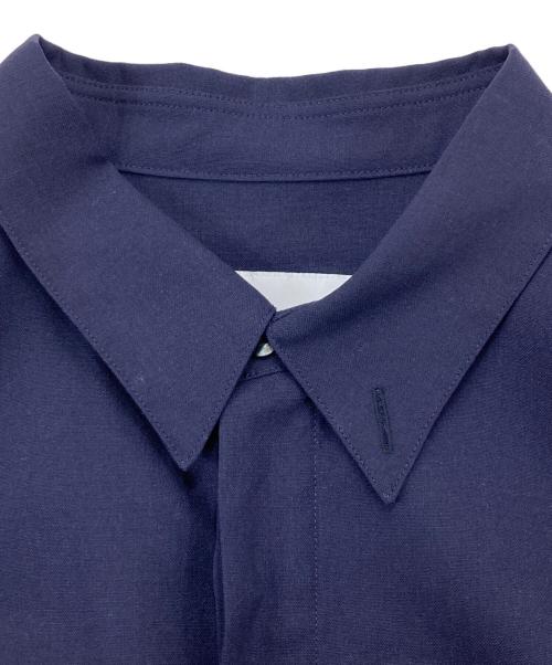 OVERCOAT（オーバーコート）OVERCOAT (オーバーコート) 比翼ウールシャツ ネイビー サイズ:1の古着・服飾アイテム