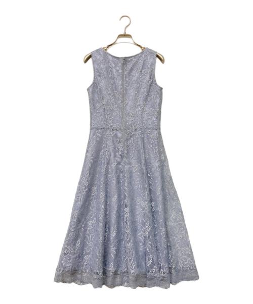 LAURA ASHLEY（ローラ アシュレイ）LAURA ASHLEY (ローラ アシュレイ) 総レースノースリーブワンピース スカイブルー サイズ:7の古着・服飾アイテム