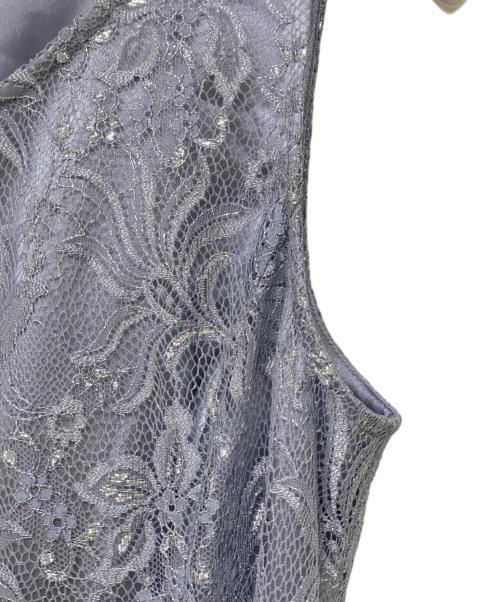 LAURA ASHLEY（ローラ アシュレイ）LAURA ASHLEY (ローラ アシュレイ) 総レースノースリーブワンピース スカイブルー サイズ:7の古着・服飾アイテム