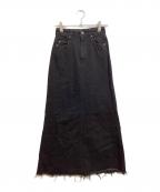 YANUKヤヌーク）の古着「A-line Maxi Skirt」｜ブラック
