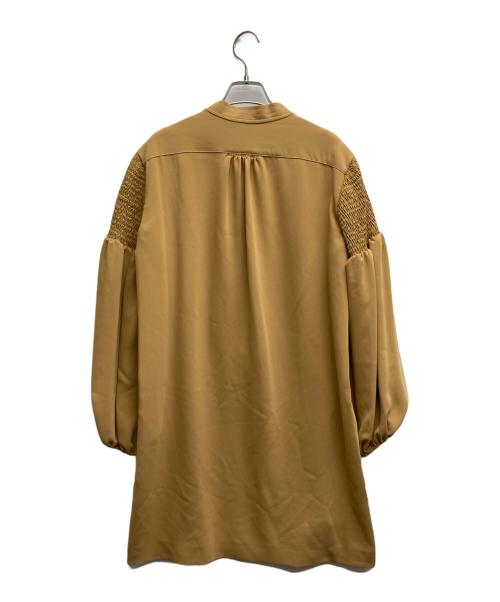 patou（パトゥ）Patou (パトゥ) レースビブドレス ベージュ サイズ:38の古着・服飾アイテム