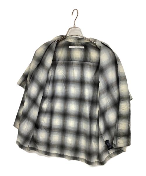 JOURNAL STANDARD（ジャーナルスタンダード）JOURNAL STANDARD (ジャーナルスタンダード) オンブレパターン オープンカラー S/Sシャツ グレー サイズ:Ｌの古着・服飾アイテム