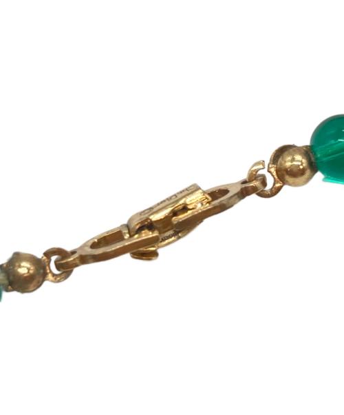 Christian Dior（クリスチャン ディオール）Christian Dior (クリスチャン ディオール) ヴィンテージビーズネックレス グリーンの古着・服飾アイテム