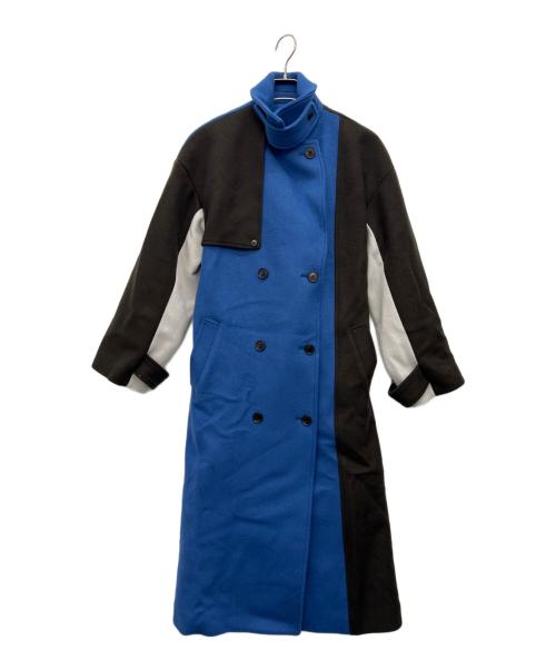 UNITED TOKYO（ユナイテッドトーキョー）UNITED TOKYO (ユナイテッドトーキョー) ビッグカラーコート ブルー サイズ:2の古着・服飾アイテム