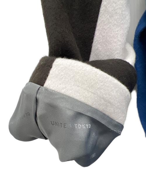 UNITED TOKYO（ユナイテッドトーキョー）UNITED TOKYO (ユナイテッドトーキョー) ビッグカラーコート ブルー サイズ:2の古着・服飾アイテム