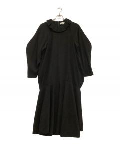 中古・古着通販】ENFOLD (エンフォルド) KNIT-LAYERED PLEATS DRESS