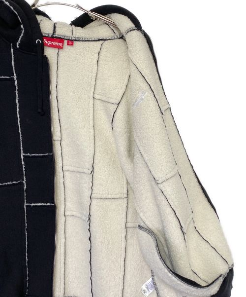 SUPREME（シュプリーム）SUPREME (シュプリーム) Faux Shearling Zip Up Hooded Sweatshirt ブラック サイズ:XLの古着・服飾アイテム